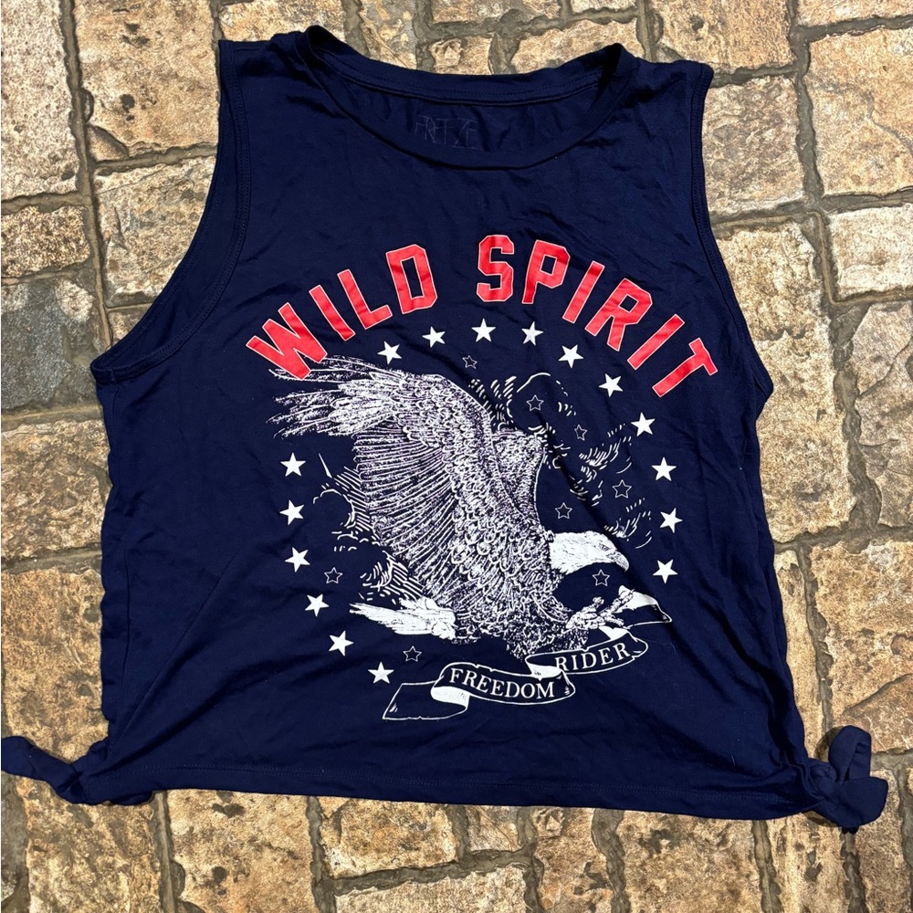 Freeze USA Graphic Navy Tank Top